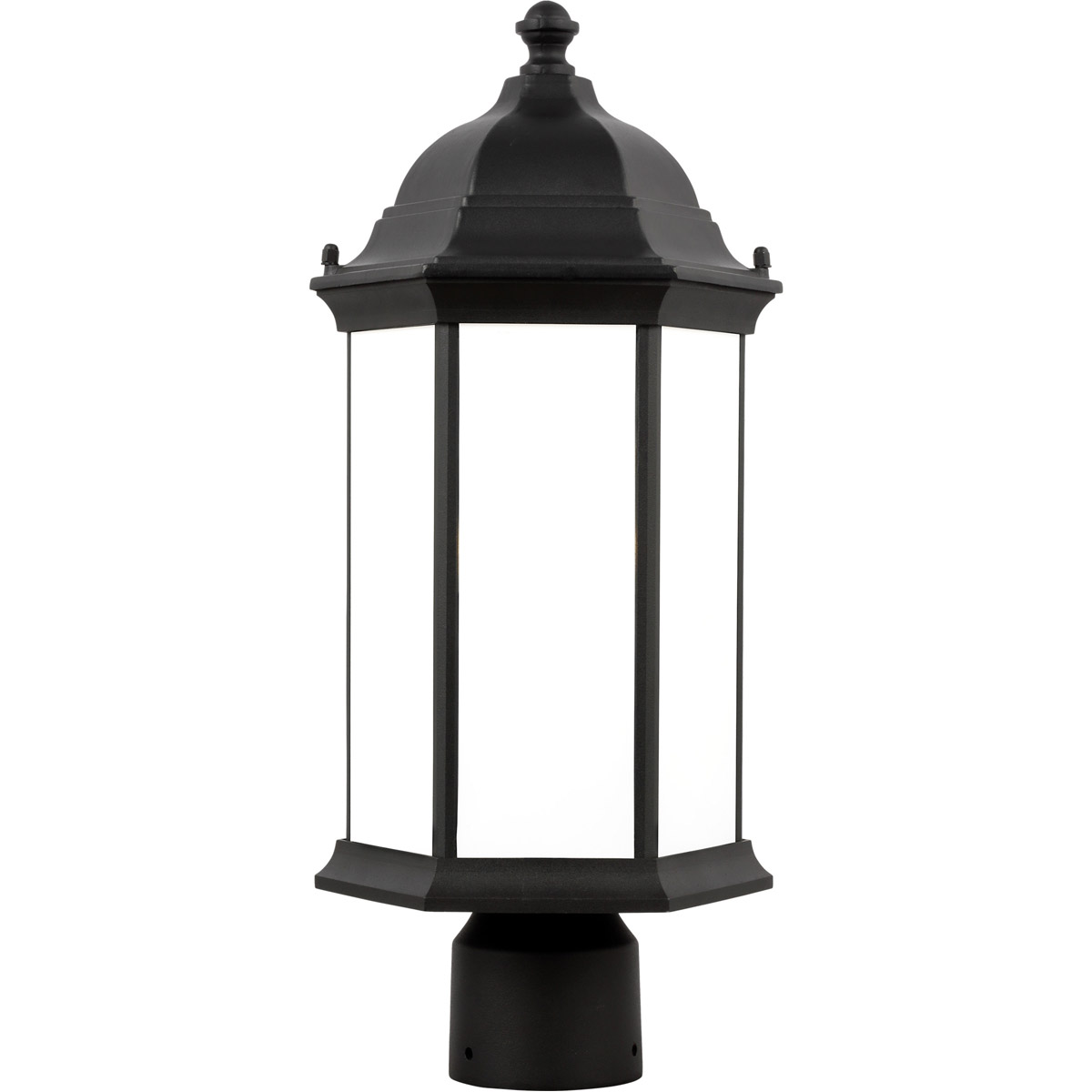 Generation Lighting 8238601-12 Sevier 1 Light 17.75 inch Black Outdoor Post Lantern, Medium