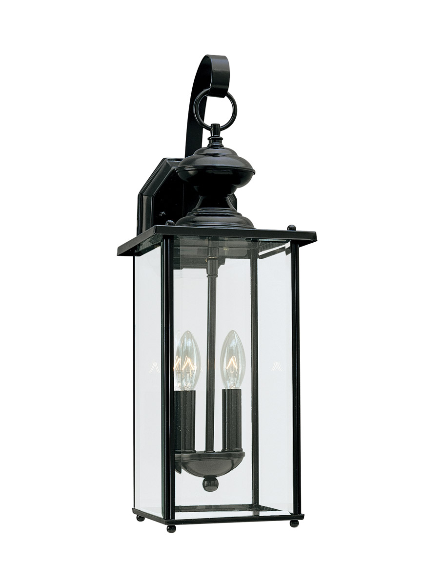 Generation Lighting 8468EN-12 Jamestowne 2 Light 20.25 inch Black Outdoor Wall Lantern