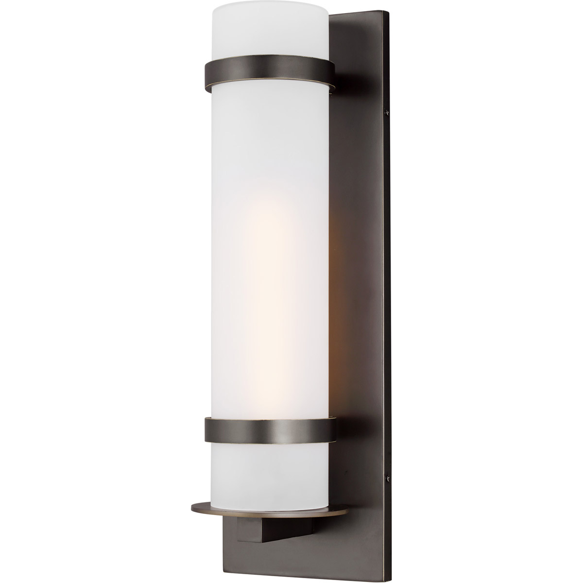 Generation Lighting 8718301-71 Alban 1 Light 24.63 inch Antique Bronze Outdoor Wall Lantern, Large