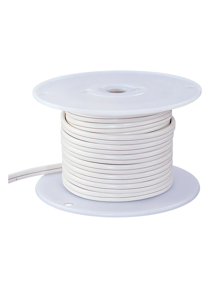 Generation Lighting 947115 Lx Indoor Cable 1200 inch White Under Cabinet Indoor Cable 100ft