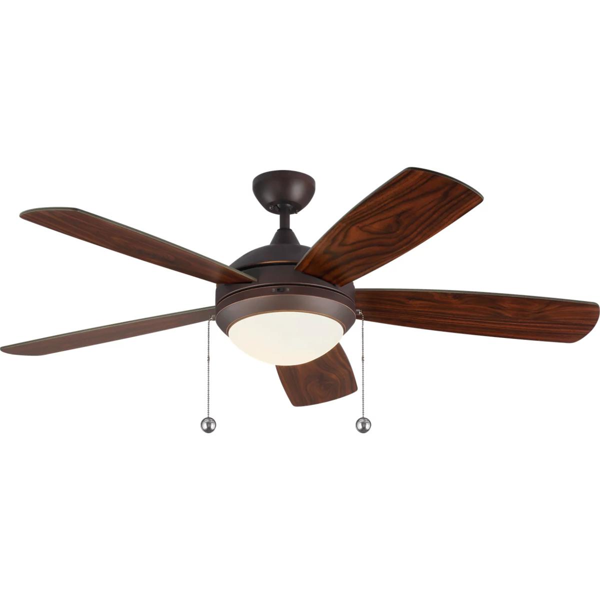 Generation Lighting 5DIC52RBDV1 Discus Classic 52 52 inch Roman Bronze with Roman Bronze ABS Blades Ceiling Fan