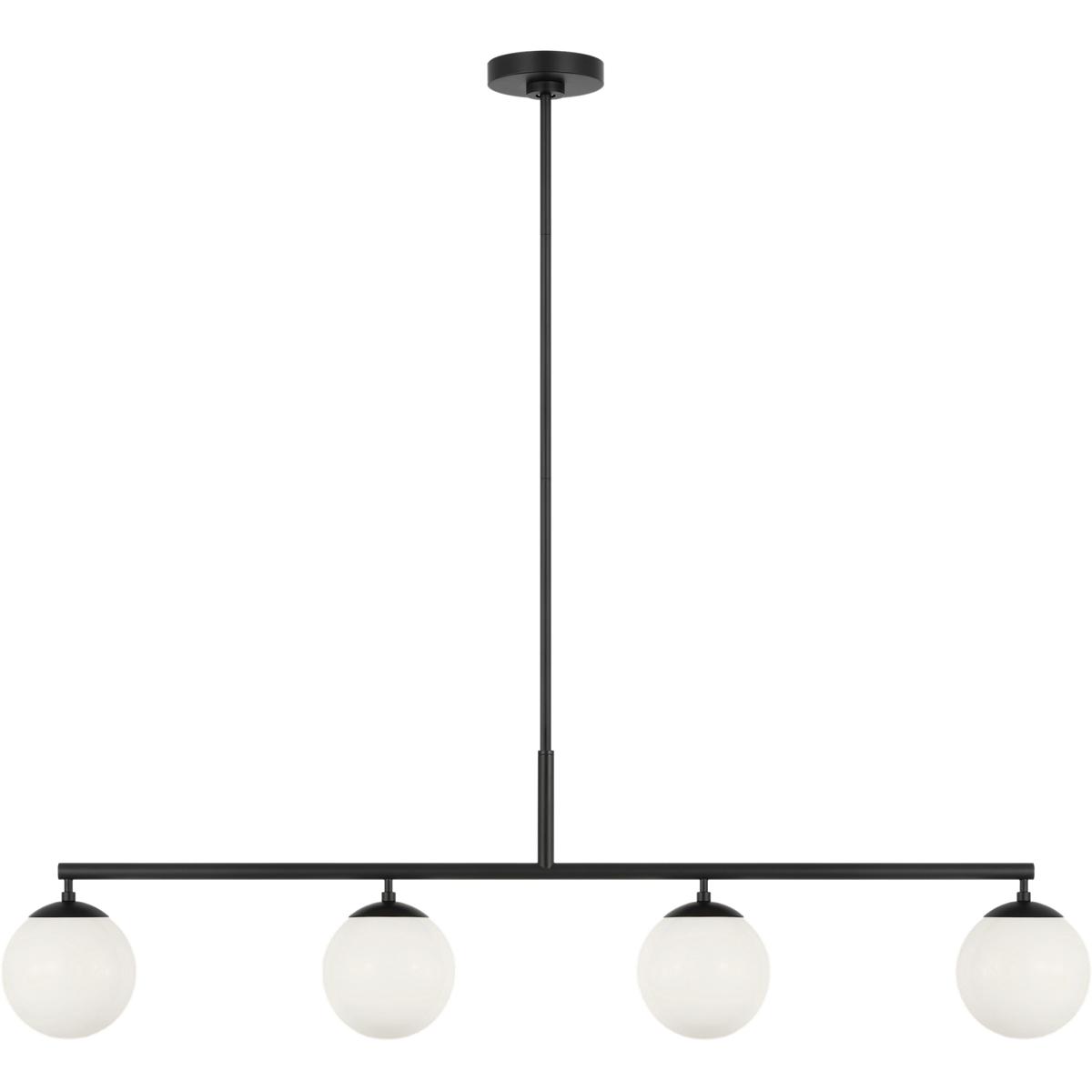 Generation Lighting GLC1814MBKE Nube LED 48 inch Midnight Black Linear Chandelier Ceiling Light