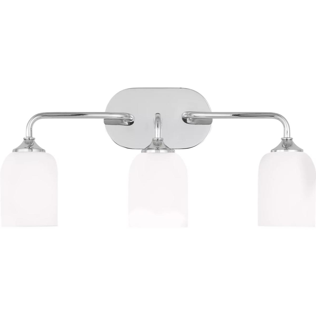 Generation Lighting GLV1023EN3/CH Emile 3 Light 22 inch Chrome Wall Bath Fixture Wall Light