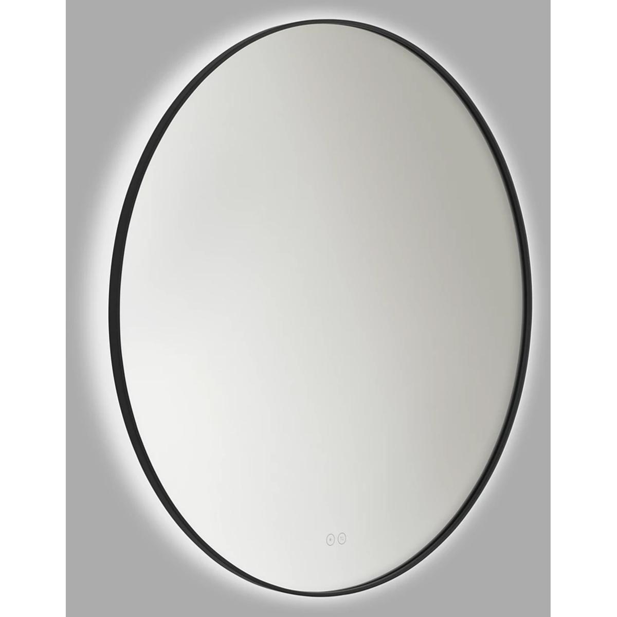 Generation Lighting MREL1431MBK Cadre 36 X 36 inch Midnight Black Backlit Wall Mirror