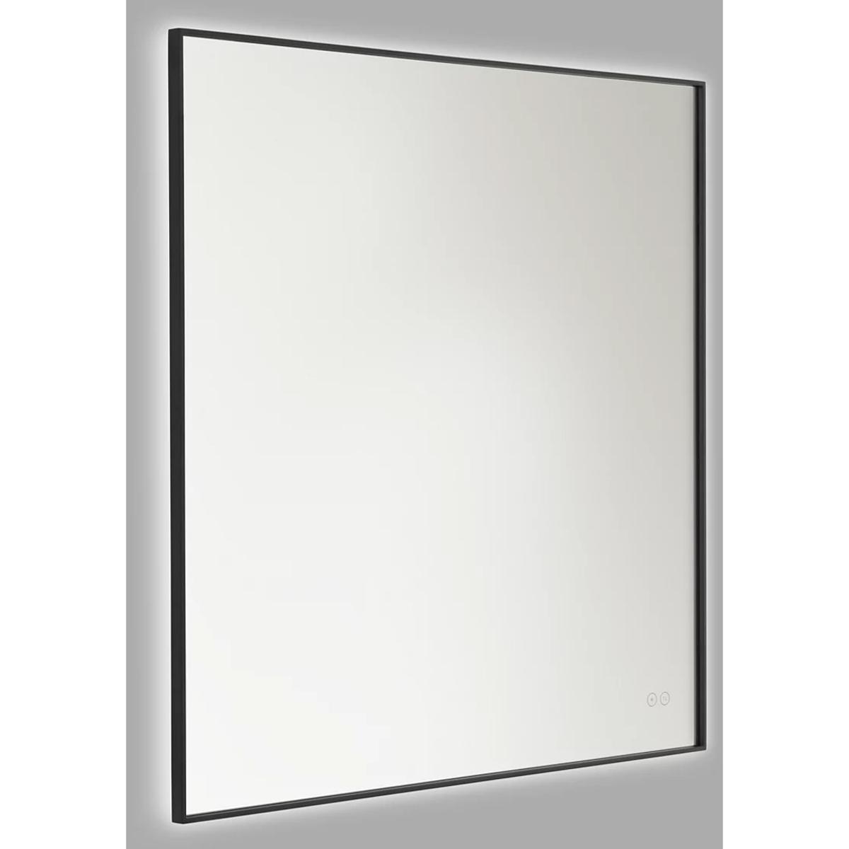 Generation Lighting MREL1441MBK Cadre 36 X 36 inch Midnight Black Backlit Wall Mirror