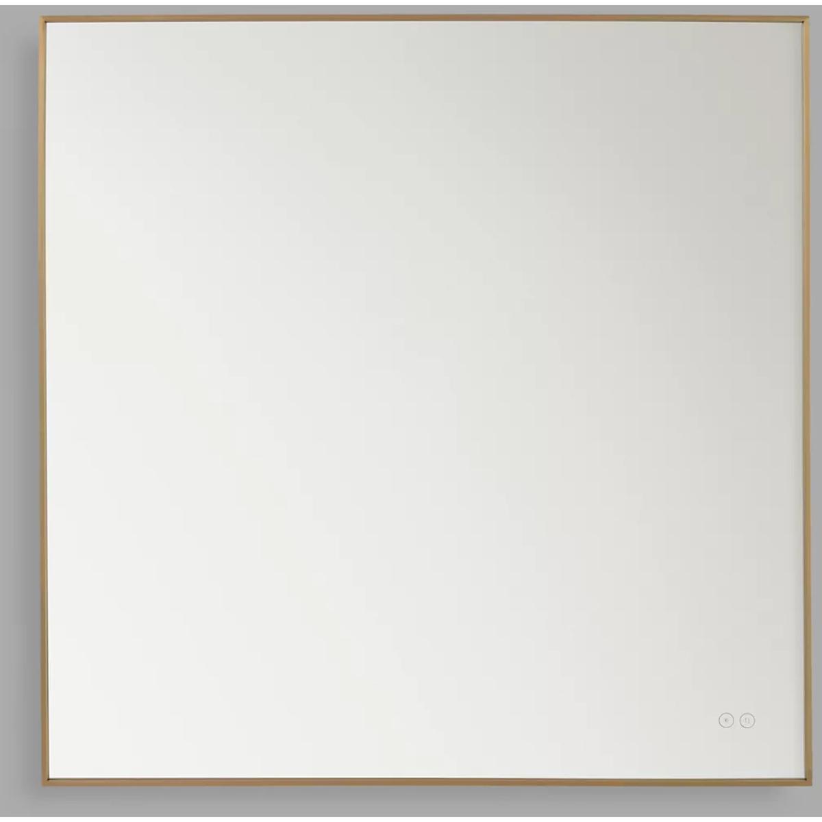 Generation Lighting MREL1441SB Cadre 36 X 36 inch Satin Brass Backlit Wall Mirror