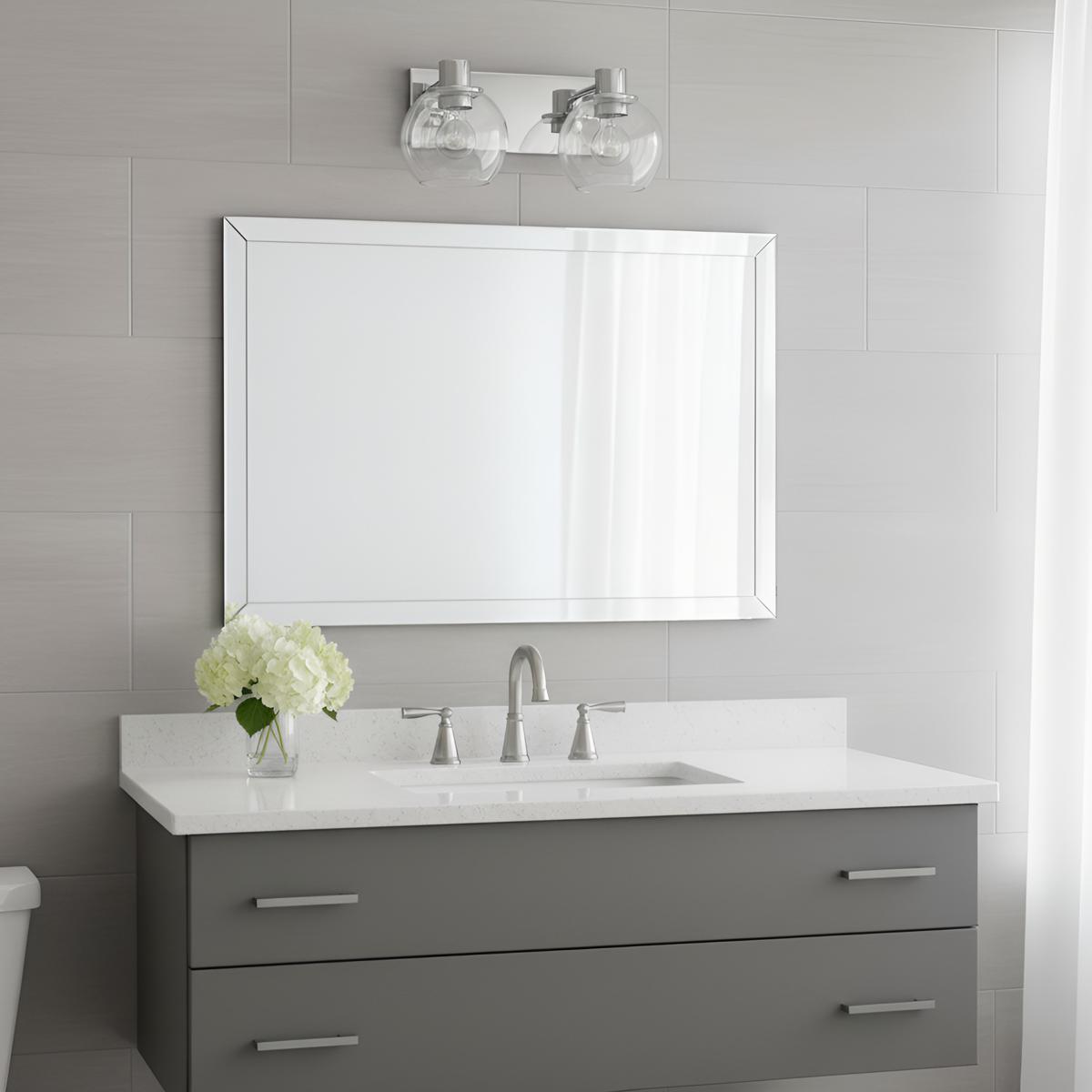 Generation Lighting GLV1122CH Rito 2 Light 14.5 inch Chrome Bath Light Wall Light, Medium