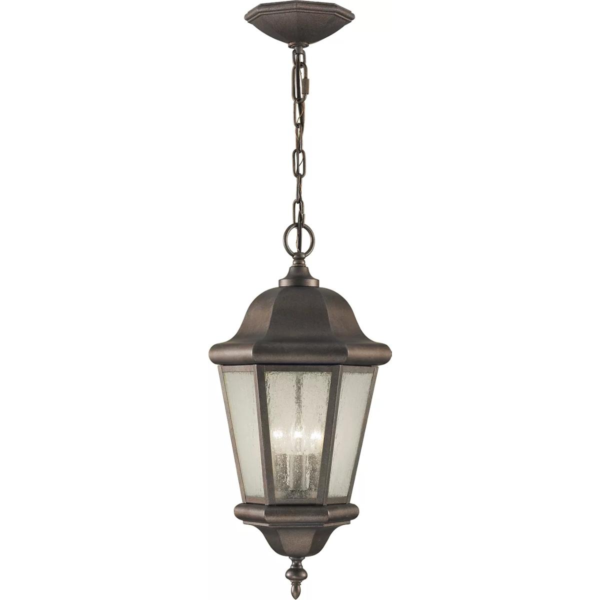 Generation Lighting OL5911CB Martinsville 3 Light 10.25 inch Corinthian Bronze Outdoor Pendant Lantern