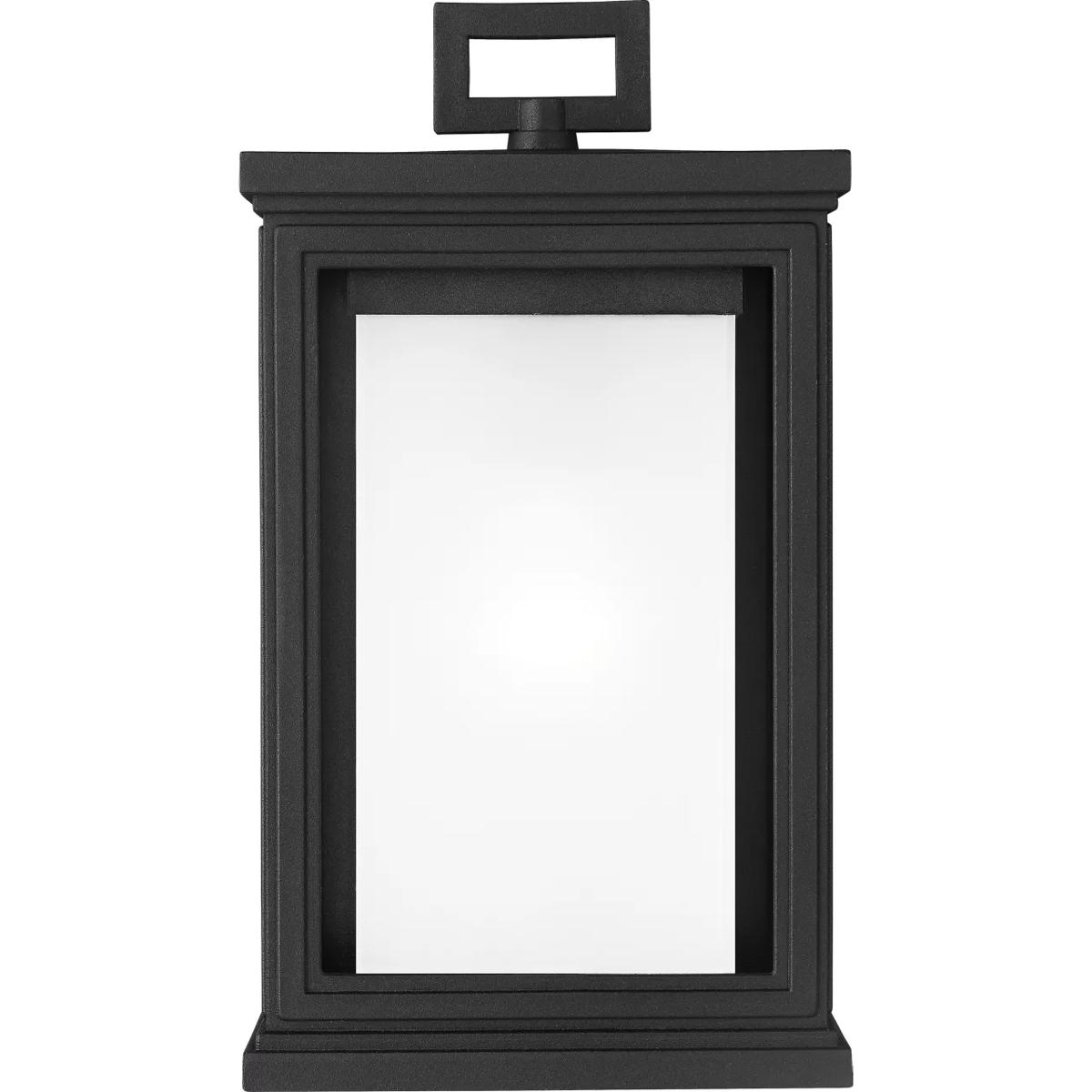 Bowery + Grove 51145-TBWO Terni 1 Light 11.5 inch Textured Black Outdoor Wall Lantern, White Opal Glass