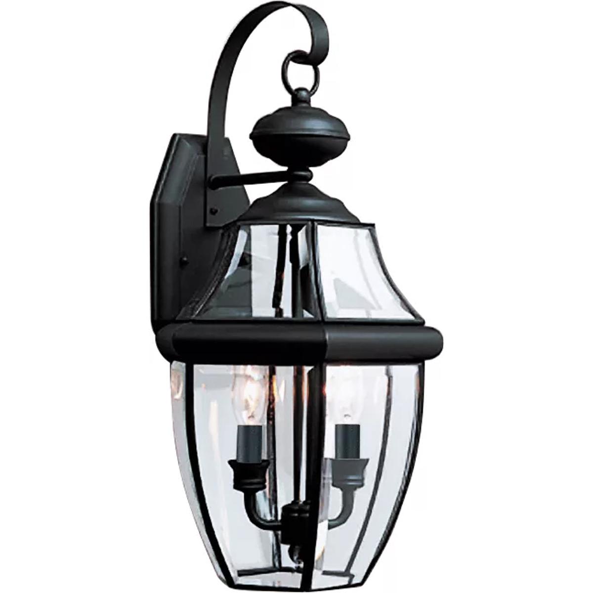 Generation Lighting 8039EN-12 Lancaster 2 Light 20.5 inch Black Outdoor Wall Lantern