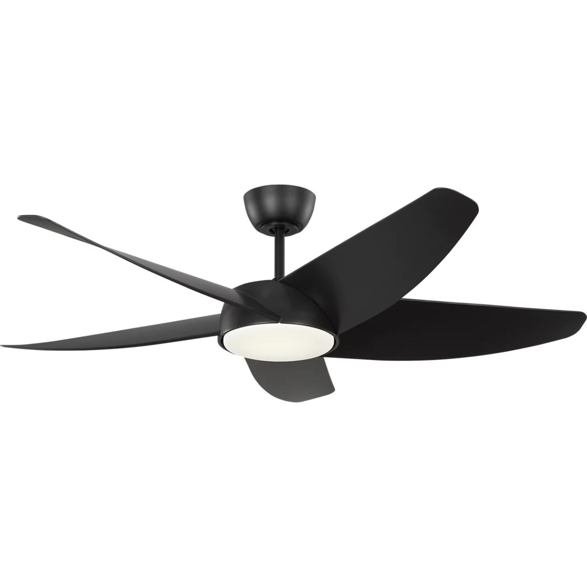 Generation Lighting 5ARKSM52MBKD Arkdale 52 inch Midnight Black Outdoor Ceiling Fan