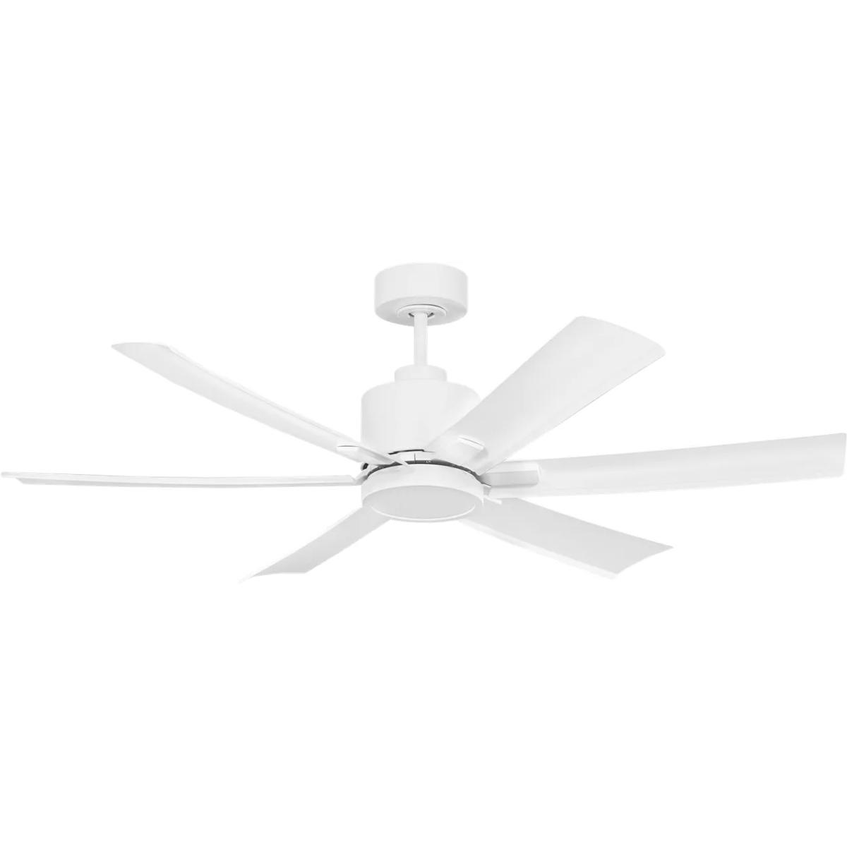 Generation Lighting 6FLSM52RZWD Flera Smart 52 LED 52 inch Matte White with Matte White ABS Blades Ceiling Fan