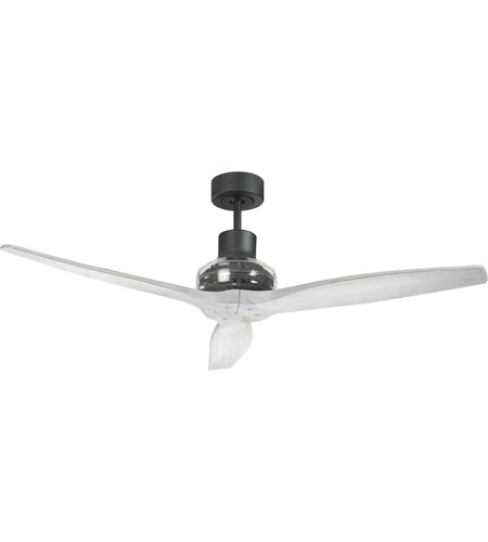 Star Fans 7152 Star Propeller 52 inch Black with Bleached White Blades Indoor/Outdoor Ceiling Fan, Real Wood Blades