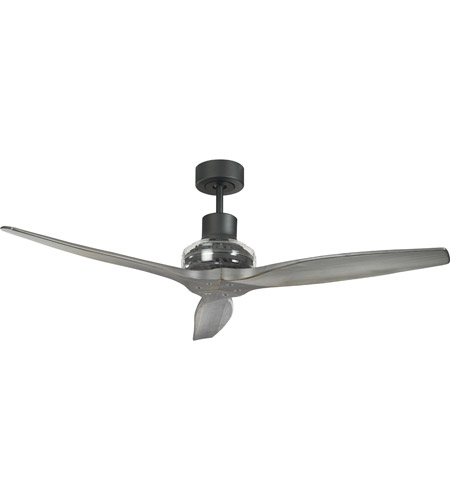 Star Fans 7206 Star Propeller 52 inch Black with Grey Blades Indoor/Outdoor Ceiling Fan, Real Wood Blades