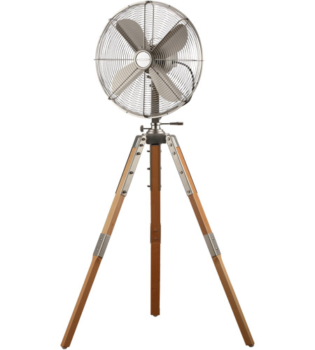 Star Fans 7657 Star Tripod Satin Nickel 53 inch Pedestal Fan, 16-inch Die-Cast, Oscillating, Adjustable Tilt, 3-Speed