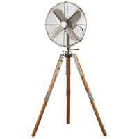 Star Fans 7657 Star Tripod Satin Nickel 53 inch Pedestal Fan, 16-inch Die-Cast, Oscillating, Adjustable Tilt, 3-Speed photo thumbnail