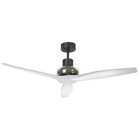 Star Fans 7343 Star Propeller 52 inch Brown with White Blades Indoor/Outdoor Ceiling Fan, Real Wood Blades thumb