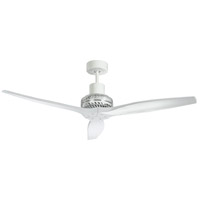 Star Fans 7244 Star Propeller 52 inch White Indoor/Outdoor Ceiling Fan, Real Wood Blades thumb