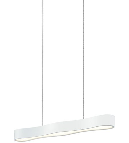 Sonneman 1733.98 Corso Linear LED 24 inch Textured White Pendant Ceiling Light