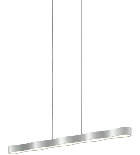 Sonneman Corso Linear LED Pendant in Bright Satin Aluminum 1735.16
