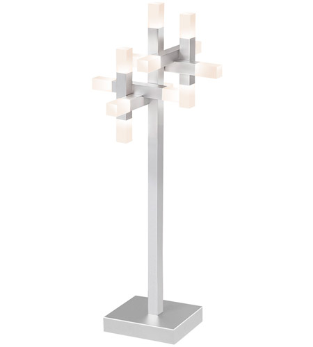 Sonneman 2140.16 Connetix 28 inch 20 watt Bright Satin Aluminum Table Lamp Portable Light