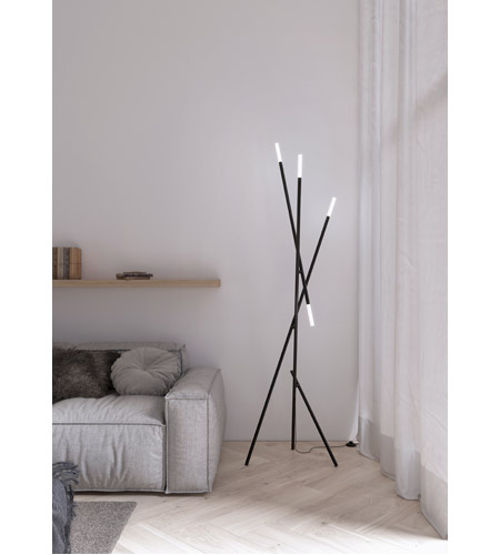 Sonneman 2205.25 Qux 78 inch 6.00 watt Satin Black Floor Lamp Portable Light 2205.25_App.jpg