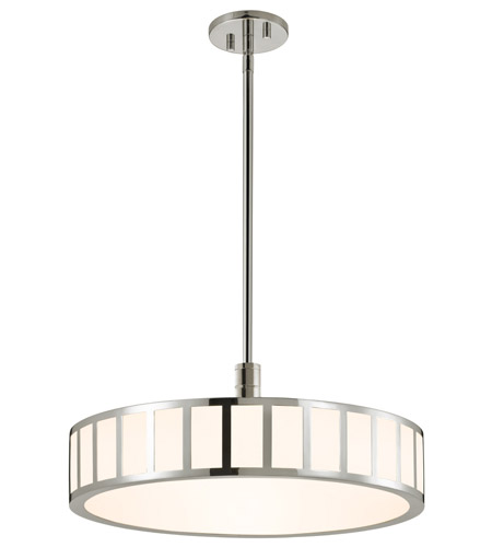 Sonneman Capital 22-inch LED Round Pendant in Polished Nickel 2522.35