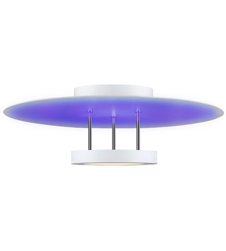 Sonneman 2609.03 Chromaglo Spectrum LED 16 inch Satin White Semi-Flush Ceiling Light