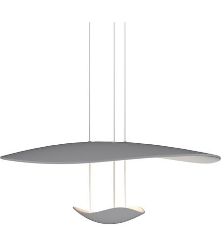 Sonneman 2667.18 Infinity Reflections LED 28 inch Dove Grey Pendant Ceiling Light