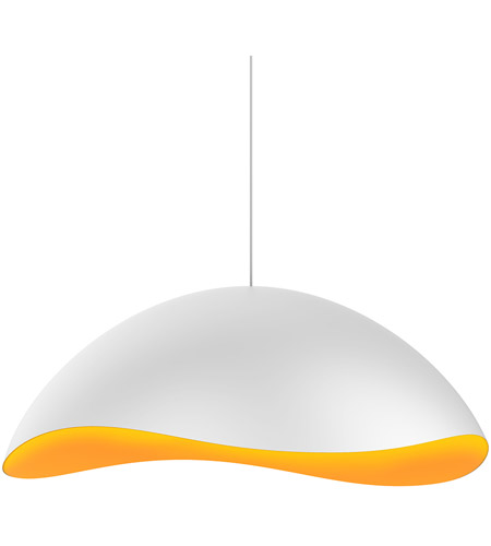Sonneman 2673.03A Waveforms LED 23 inch Satin White Pendant Ceiling Light