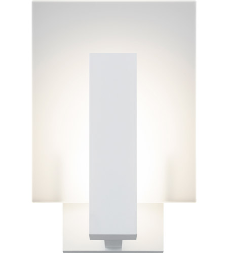 Sonneman 2724.98-WL Midtown LED 9 inch Textured White Indoor-Outdoor Sconce, Inside-Out