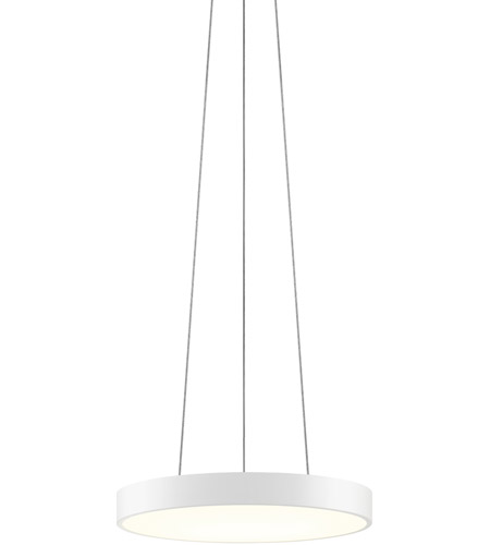 Sonneman 2740.98 Pi LED 16 inch Textured White Pendant Ceiling Light