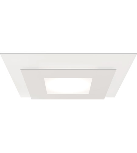 Sonneman 2759.98-35 Offset LED 20 inch Textured White Flush Mount Ceiling Light