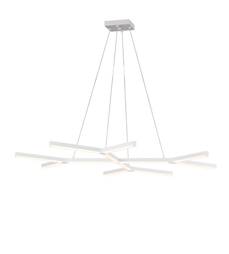 Sonneman 2775.03 Quad-Y LED 47 inch Satin White Pendant Ceiling Light