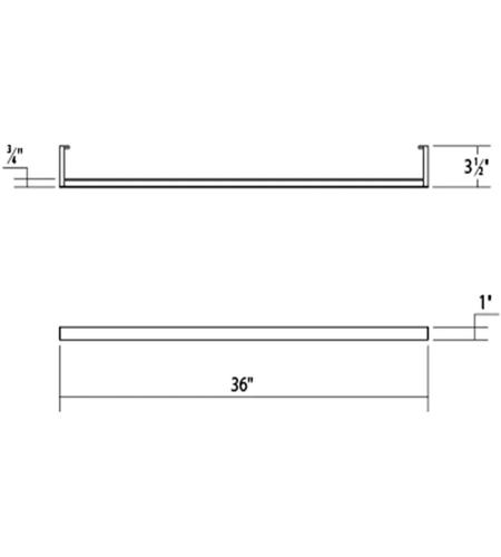 Sonneman 2810.03-3 Thin-Line LED 36 inch Satin White Wall Bar Wall Light 2810.03-3_Diagram.jpg