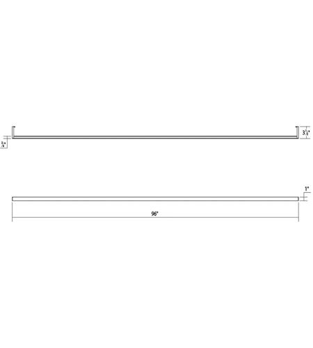 Sonneman 2812.16-8 Thin-Line LED 96 inch Bright Satin Aluminum Wall Bar Wall Light 2812.16-8_Diagram.jpg