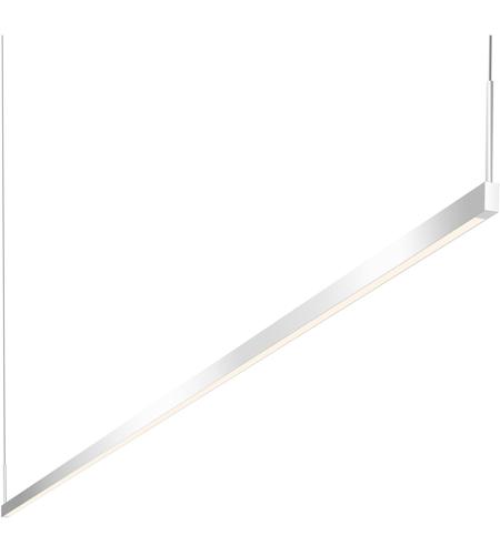 Sonneman 2816.16-8 Thin-Line LED 96 inch Bright Satin Aluminum Pendant Ceiling Light