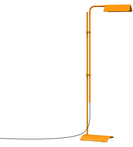 Sonneman 2835.06 Morii 40 inch 8 watt Satin Orange Floor Lamp Portable Light