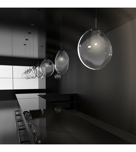Sonneman 2995.25W-LRG Cantina LED 36 inch Satin Black Pendant Ceiling Light in Poured White Glass 2995.25W-LRG_App.jpg