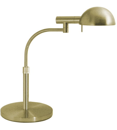 Sonneman E-Dome 1 Light Table Lamp in Satin Brass 3043.38