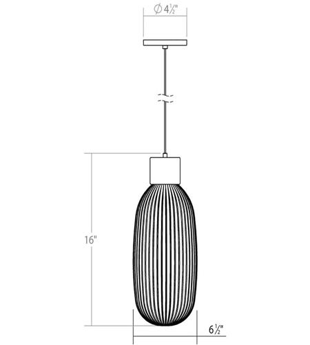 Sonneman 3101.25 Friso LED 7 inch Satin Black Pendant Ceiling Light 3101.25_Diagram.jpg