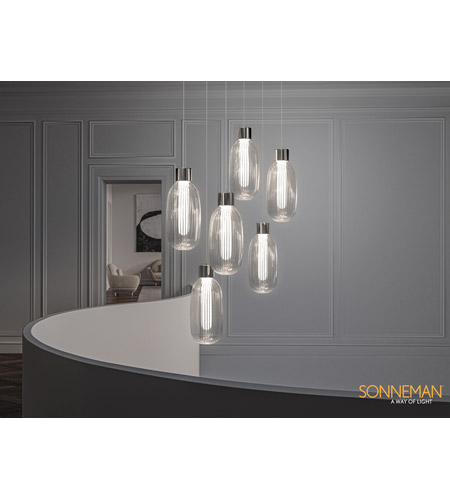 Sonneman 3101.35 Friso LED 7 inch Polished Nickel Pendant Ceiling Light 3101.35-App.jpg