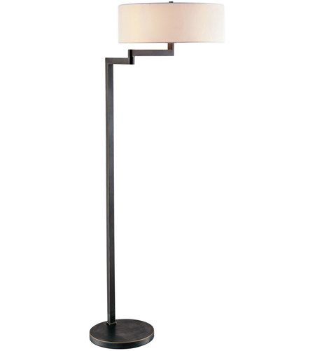 Sonneman Osso 2 Light Floor Lamp in Black Brass 3626.51
