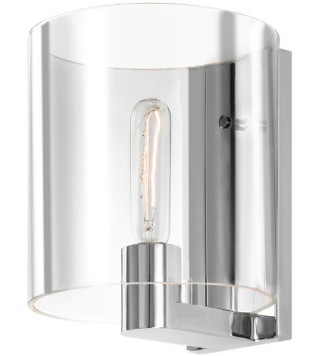 Sonneman 3690.01C Delano 1 Light 8 inch Polished Chrome Sconce Wall Light in Clear Glass