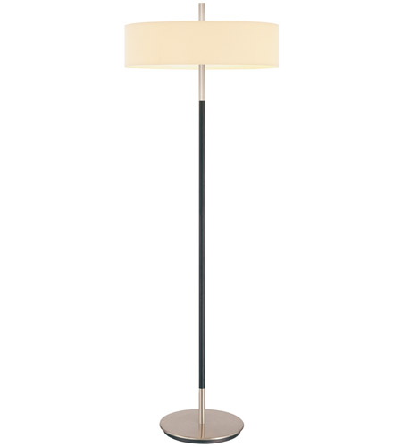 Sonneman Lighting Sparte 3 Light Floor Lamp in Satin Nickel w/Black 3991.55