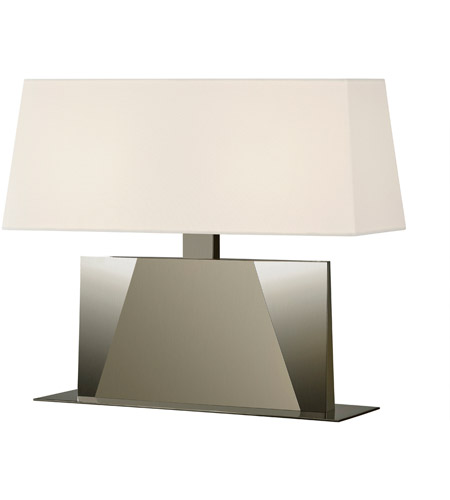 Sonneman 6104.13 Facet 18 inch 75 watt Satin Nickel Table Lamp Portable Light