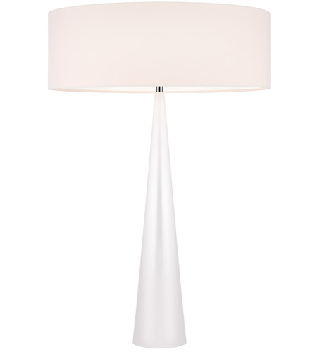 Sonneman Cone 3 Light Table Lamp in Satin White 6140.03OL