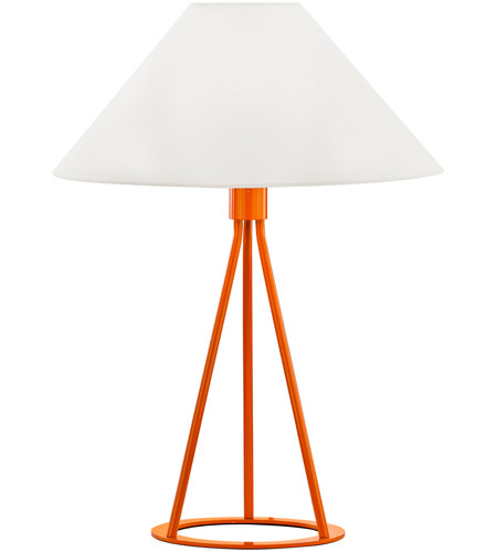 Sonneman Tetra 1 Light Table Lamp in Gloss Orange 6230.68