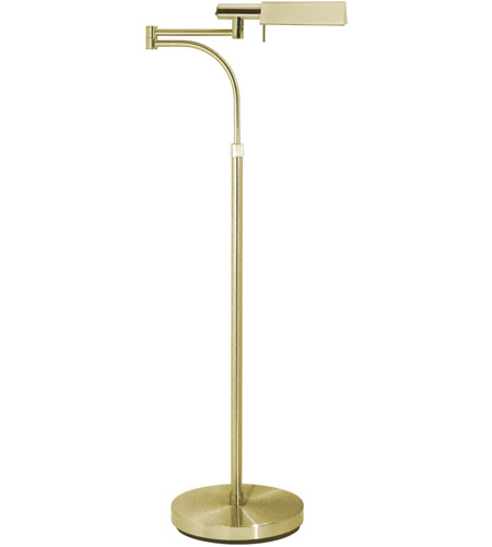 Sonneman E-Tenda 1 Light Floor Lamp in Satin Brass 7012.38
