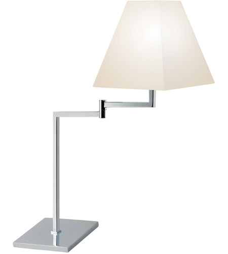 Sonneman 7075.01 Square 27 inch 60 watt Polished Chrome Table Lamp Portable Light